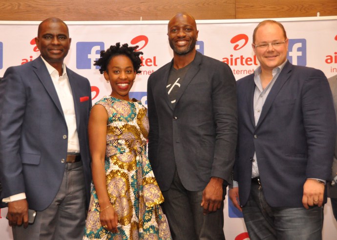 L-R: CEO, Airtel, Segun Ogunsanya Ebele Okobi Ime Archibong and Markku Makelainen