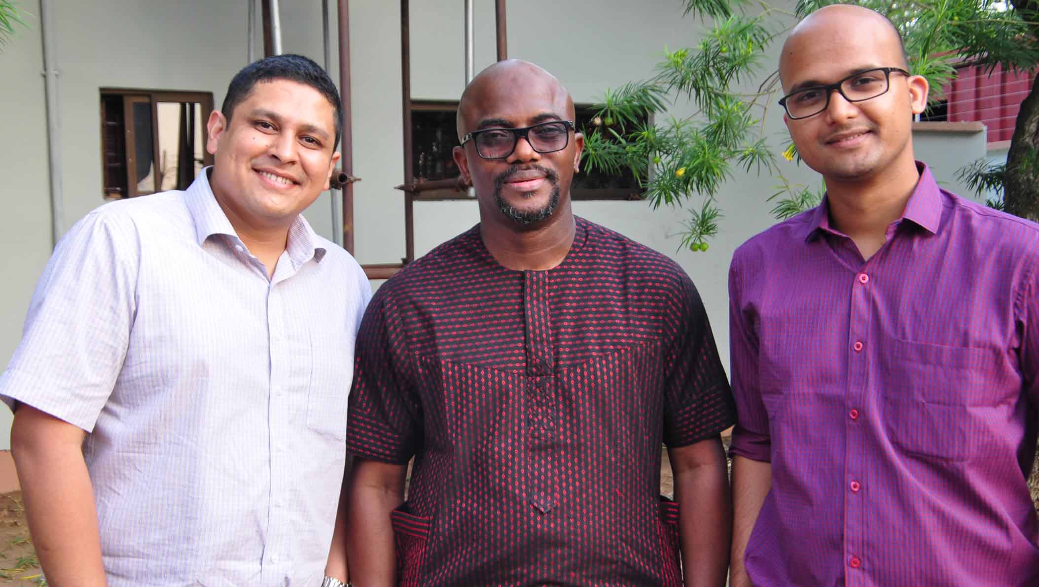 L-R: Girish Sharma, Head of Marketing, Dufil Prima Foods Plc., Lanre Adisa, Managing Director, Noahs Ark Communications and Amber Yadav, Brand Manager, Dufil Prima Foods Plc.
