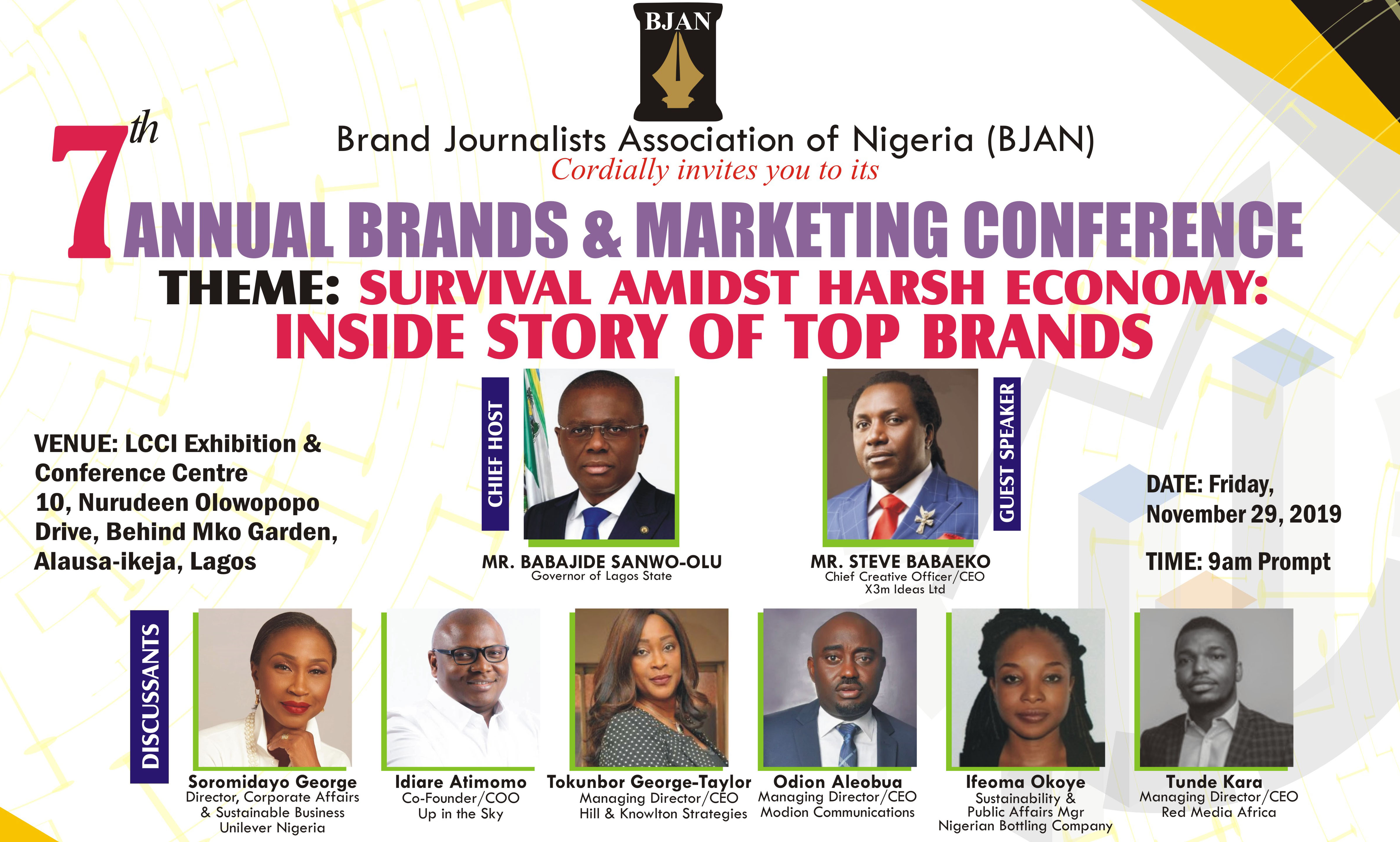 Babaeko, George-Taylor, Others To Speak As BJAN Holds 7th Marketing Conference Nov 29 In Lagos-marketingspace.com.ng