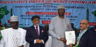 Dufil Prima Foods Bags National Productivity Award-marketingspace.com.ng