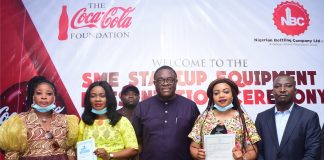 NBC, Coca-Cola Present Start-Up Equipment To Vulnerable Nigerians-marketingspace.com.ng