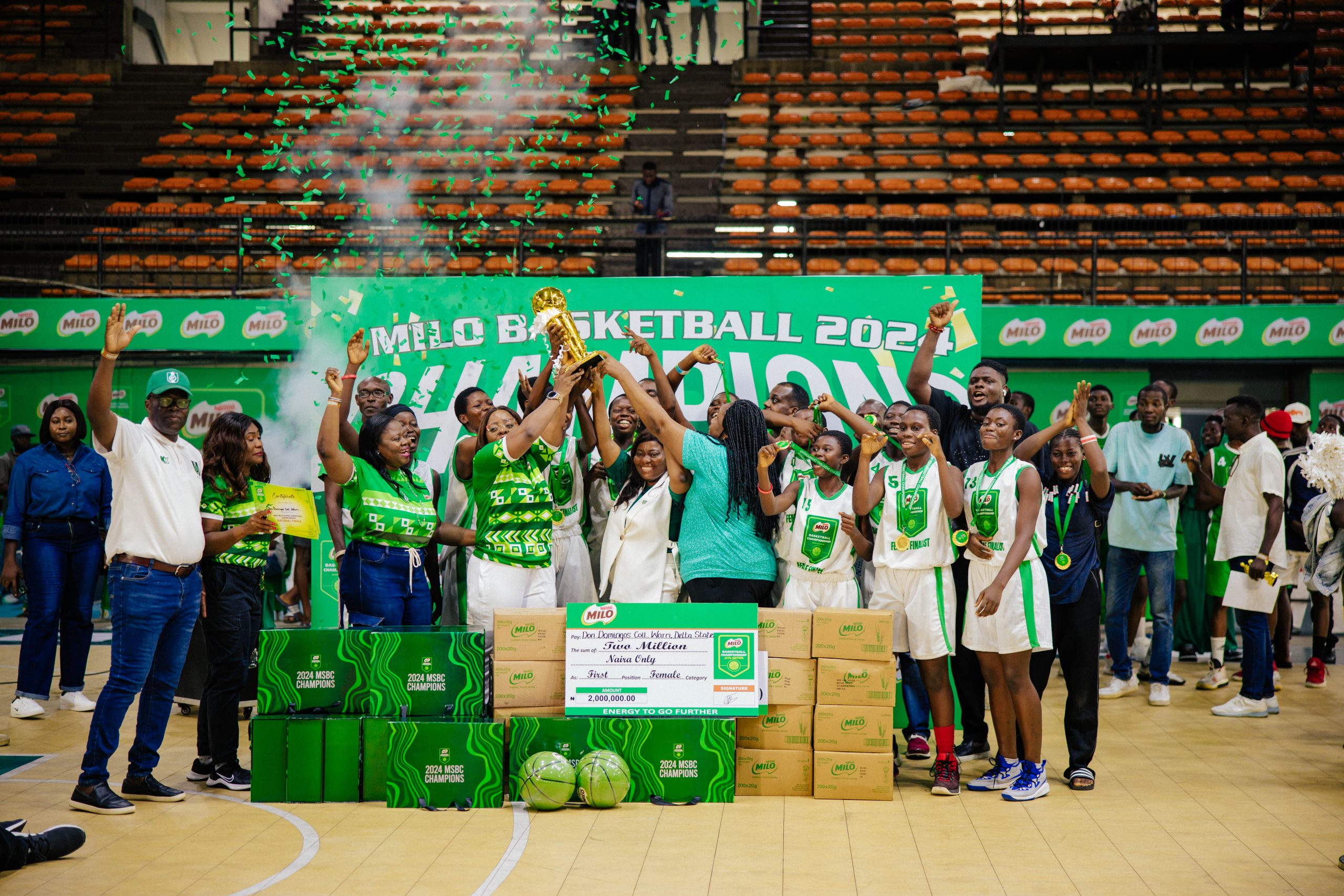 Ijaiye Housing Estate Grammar School, Dom Domigos College Emerge Victorious At 24th Milo Basketball Championship National Finals-marketingsspace.com.ng