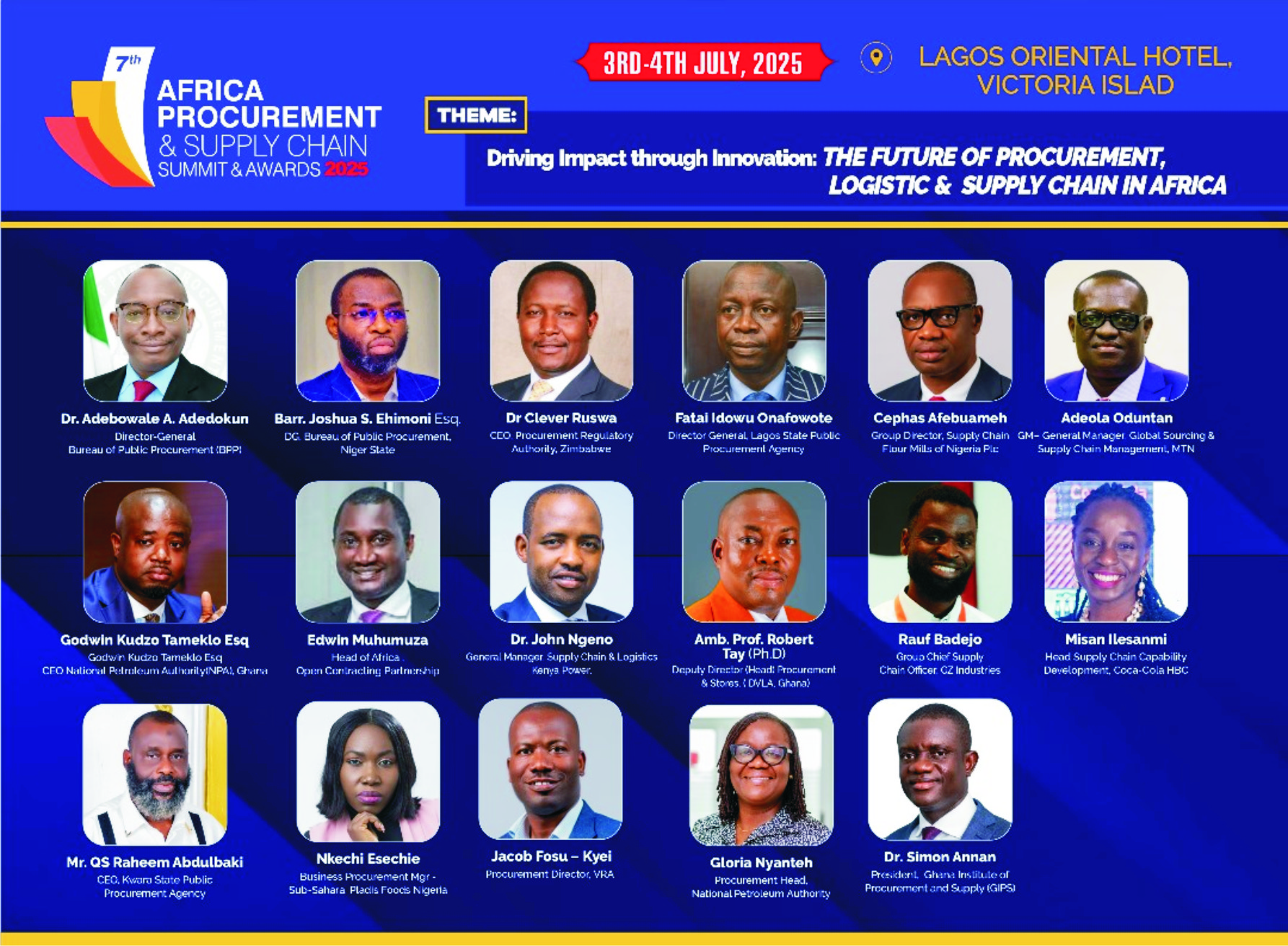 Stakeholders Anticipate 7th Africa Procurement And Supply Chain Summit & Awards 2025 In Lagos-marketingspace.com.ng