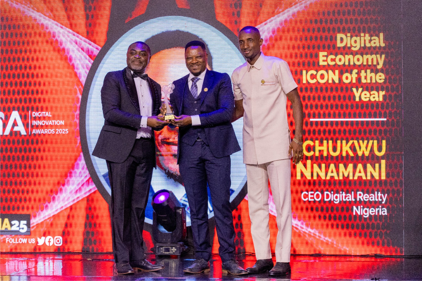 Digital Realty Nigeria’s  Ikechukwu Nnamani Bags  Digital Economy Icon Of The Year At 2025 Digital Innovation Awards In Ghana-marketingspace.com.ng
