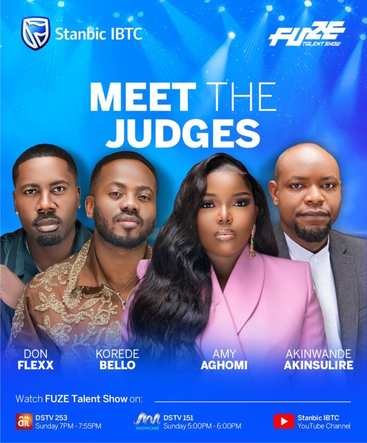 Meet The Judges Shaping Stanbic IBTC FUZE Talent Show 4.0 -marketingspace.com.ng