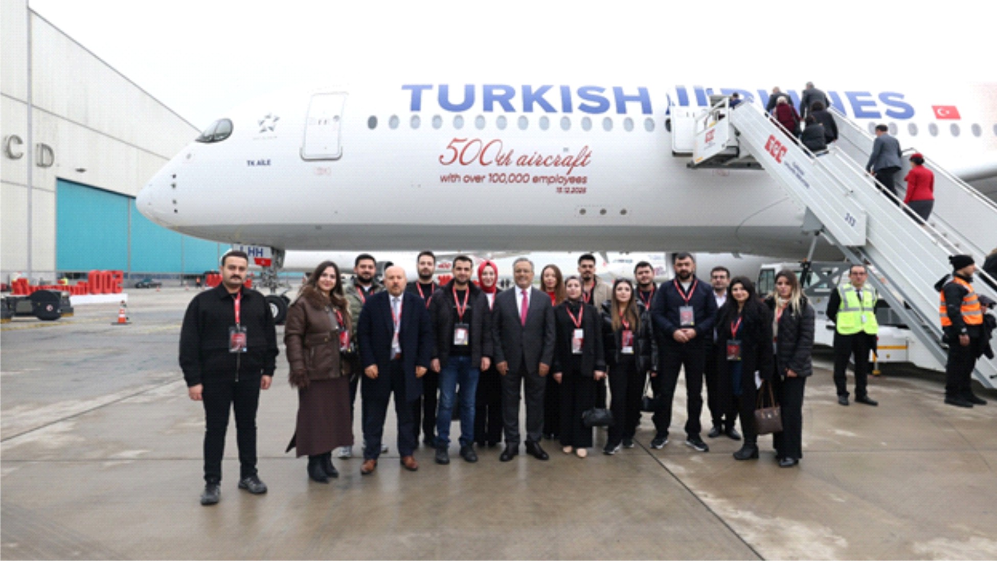 Turkish Airlines Unveils Its 500th Aircraft Featuring A Special Livery Of 100,000 Employees -marketingspace.com.ng