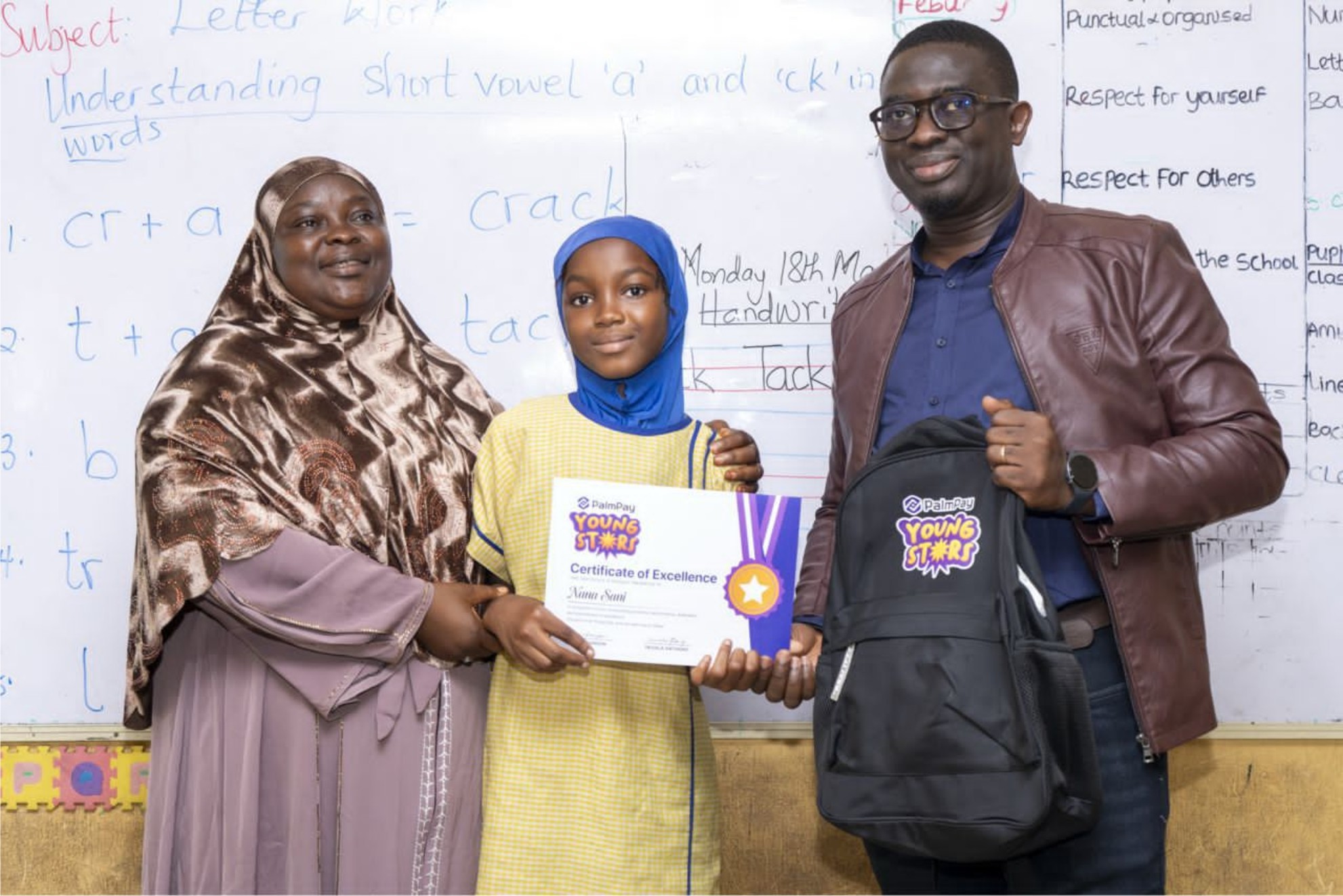 Her Excellence Brought Hope to Our Family” — Mother of PalmPay Young Stars Awardee -marketingspace.com.ng