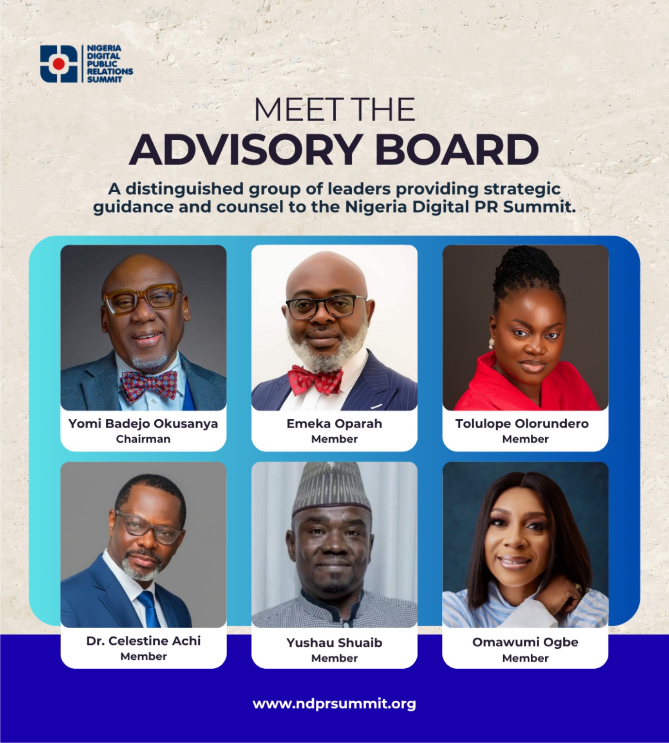 Nigeria Digital PR Summit Unveils Six-Member Advisory Board Ahead Of 2026 Edition -marketingspace.com.ng