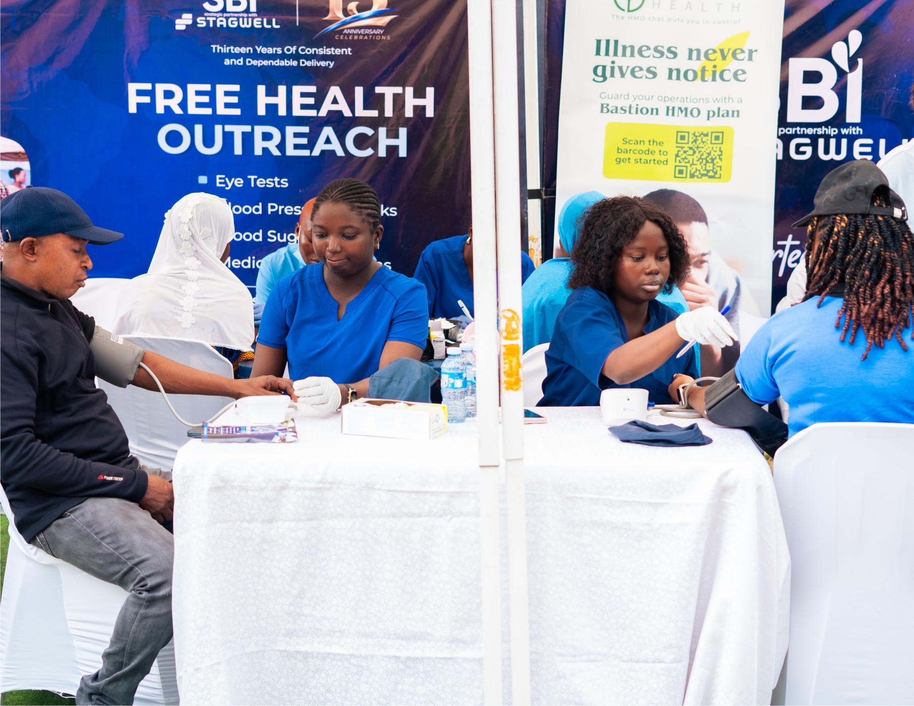 
SBI Media Marks 13th Anniversary With Eye Care Outreach In Kosofe Community -marketingspace.com.ng