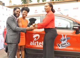 Airtel’s The Voice Nigeria Winner, Arese gets SUV, all-expense paid ticket to Abu Dhabi Airtel's The Voice Nigeria Winner, Arese gets SUV, all-expense paid ticket to Abu Dhabi