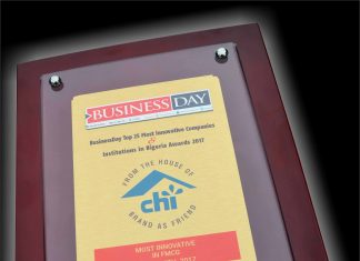Chi Limited Wins Most Innovative FMCG Company Award Chi Limited Wins Most Innovative FMCG Company Award-marketingspace.com.ng