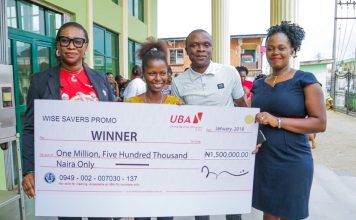 More Winners Set To Emerge In UBA Wise Savers Promo… N90m Still Up For Grabs