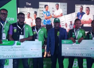 Heritage Bank Empowers ‘HB Lab’ Tech Start-Ups’ Winners With $40,000 Grants Heritage Bank Empowers ‘HB Lab’ Tech Start-Ups’ Winners With $40,000 Grants-marketingspace.com,ng