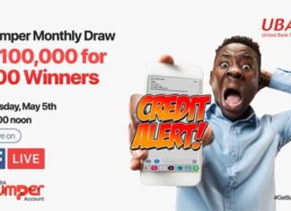 UBA Rewards 100 Customers With N100,000 Amid COVID-19 Meltdown UBA Rewards 100 Customers With N100,000 Amid COVID 19 Meltdown-marketingspace.com.ng