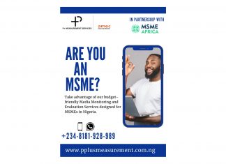P+ Measurement Services Launches Media Monitoring And Evaluation Support For MSMEs In Nigeria P+ Measurement Services Launches Media Monitoring And Evaluation Support For MSMEs In Nigeria-marketingspace.com.ng