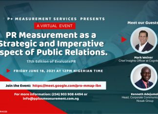 P+ Measurement Services Hosts 17th Edition Of Evaluate PR P+ Measurement Services Hosts 17th Edition Of Evaluate PR-marketingspace.com.ng