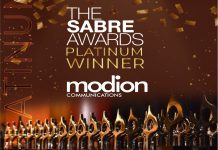 Modion Communications Becomes First Nigerian PR Agency To Win A Platinum SABRE Award Modion Communications Becomes First Nigerian PR Agency To Win A Platinum SABRE Award-marketingspace.com.ng