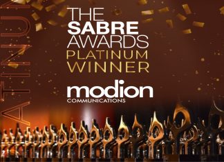 Modion Communications Becomes First Nigerian PR Agency To Win A Platinum SABRE Award Modion Communications Becomes First Nigerian PR Agency To Win A Platinum SABRE Award-marketingspace.com.ng