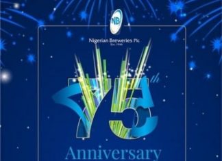 Nigerian Breweries Plc Unfold Plans To Celebrate 75 Years Anniversary, Unveils Logo Nigerian Breweries Plc Unfold Plans To Celebrate 75 Years Anniversary, Unveils Logo-marketingspace.com.ng