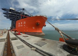First Vessel Berths As Lekki Port Takes Delivery Of STS Cranes, RTG Equipment First Vessel Berths As Lekki Port Takes Delivery Of STS Cranes, RTG Equipment-marketingspace.com.ng