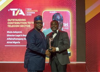 Telecoms Industry Stakeholders Honour Airtel’s Shola Adeyemi Telecoms Industry Stakeholders Honour Airtel’s Shola Adeyemi-marketingspace.com.ng