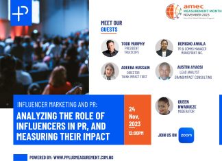 P+ Measurement Services Announces 7th Consecutive Hosting Of AMEC Measurement Month, Focused On Influencer Marketing And PR P+ Measurement Services Announces 7th Consecutive Hosting Of AMEC Measurement Month, Focused On Influencer Marketing And PR-marketingspace.com.ng