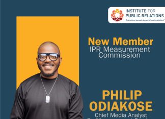 Philip Odiakose Joins Institute For Public Relations Measurement Commission Philip Odiakose Joins Institute For Public Relations Measurement Commission-marketingspace.com.ng