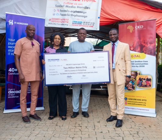 ITH Holdings And OED Foundation, Creating Hope For Vulnerable Children -marketingspace.com.ng