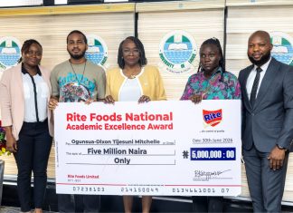 UNILAG Vice Chancellor Lauds Rite Foods For National Academic Excellence Award Initiative UNILAG Vice Chancellor Lauds Rite Foods For National Academic Excellence Award Initiative -marketingspace.com.ng